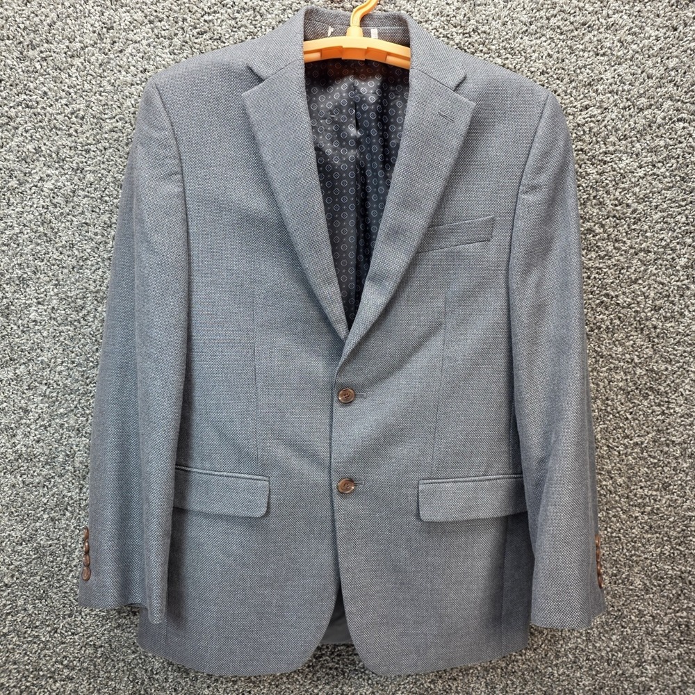 Lauren Ralph Lauren 42R Sport Coat Suit Blazer Jacket Men Textured Gray
